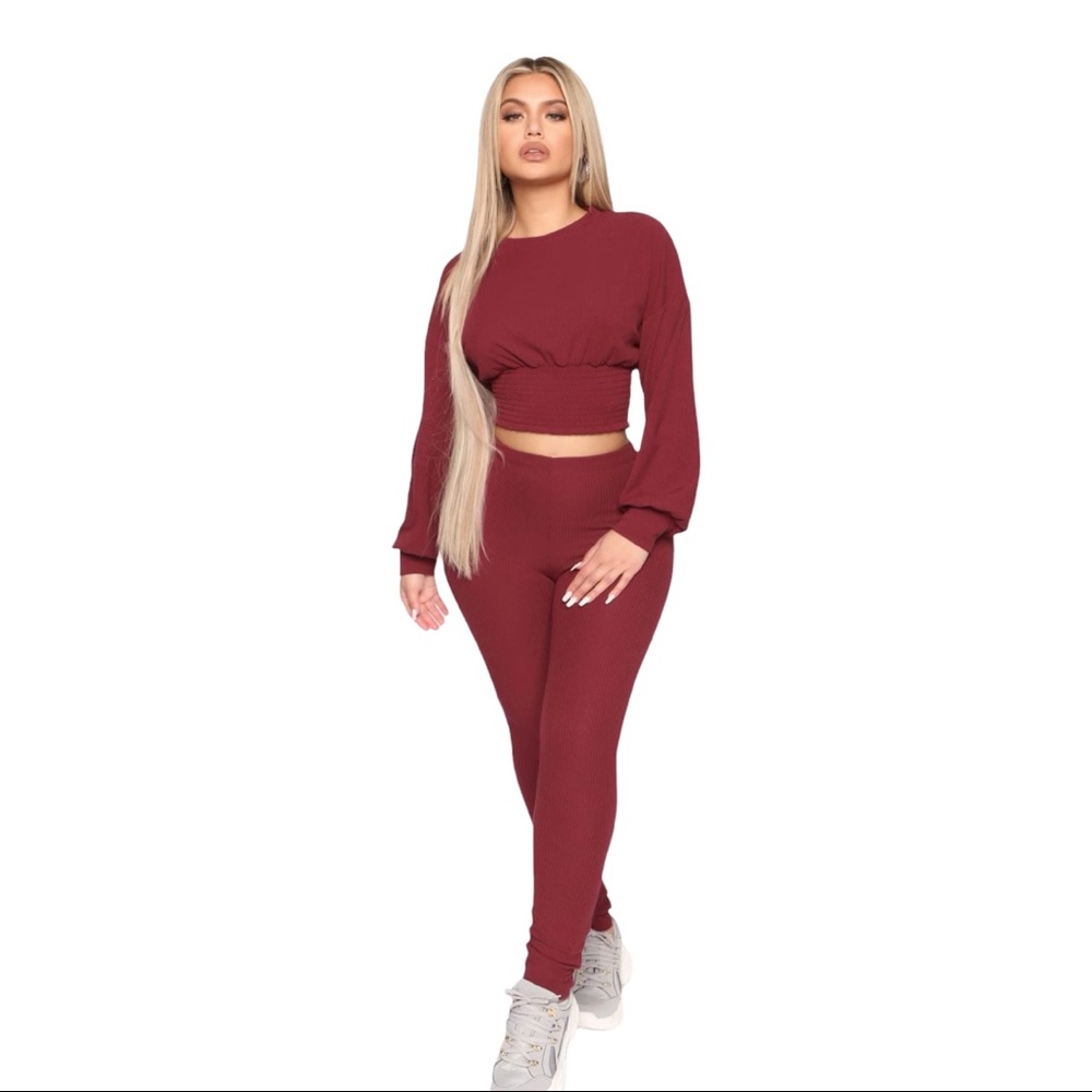 Ribbed two piece set